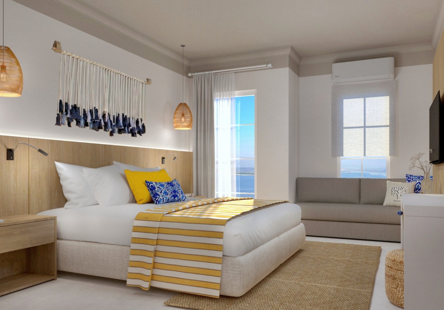 Ege Oda / Deniz & Adalar Manzaralı