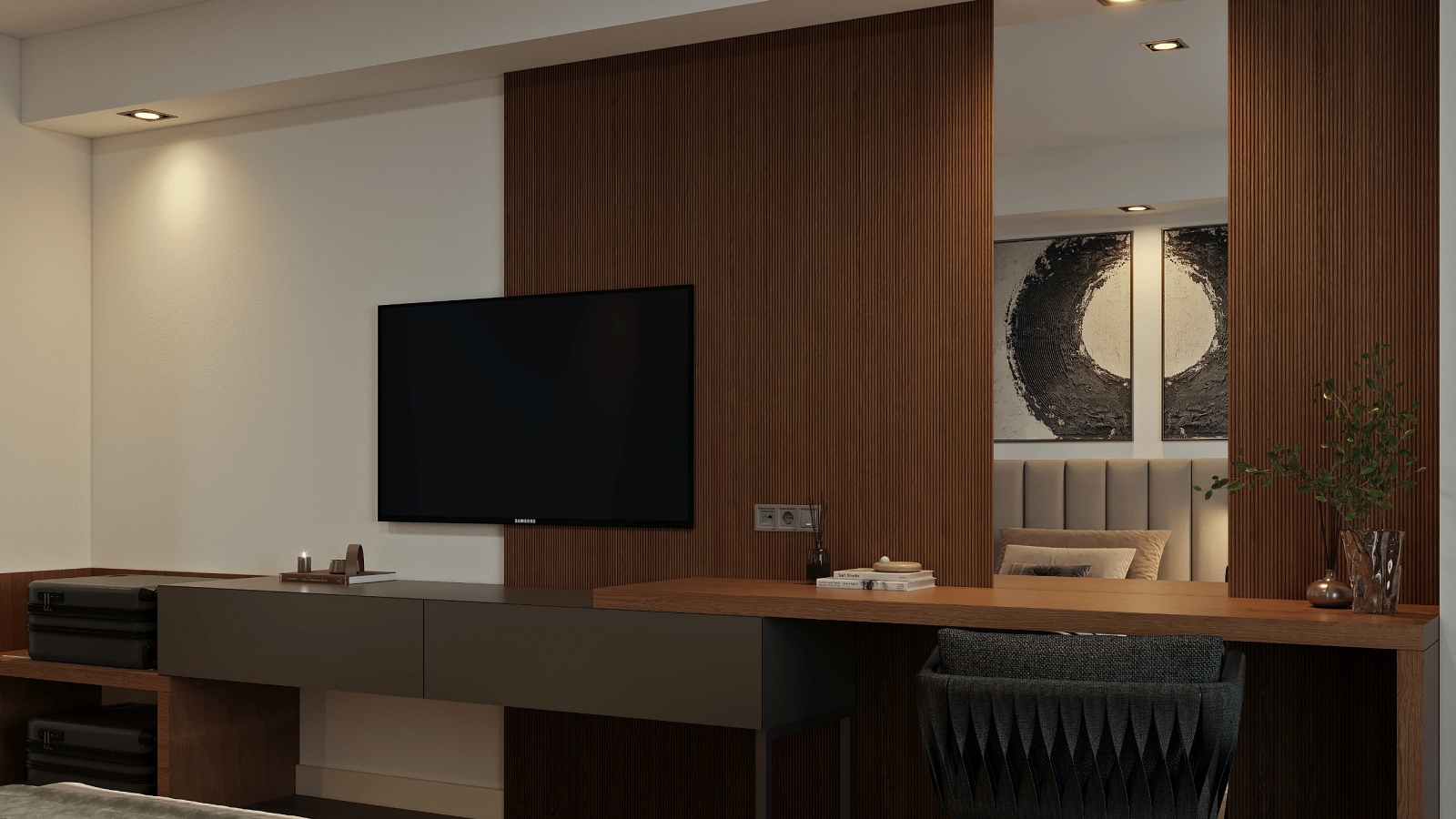 KLASIK ODA KARA MANZARALI 