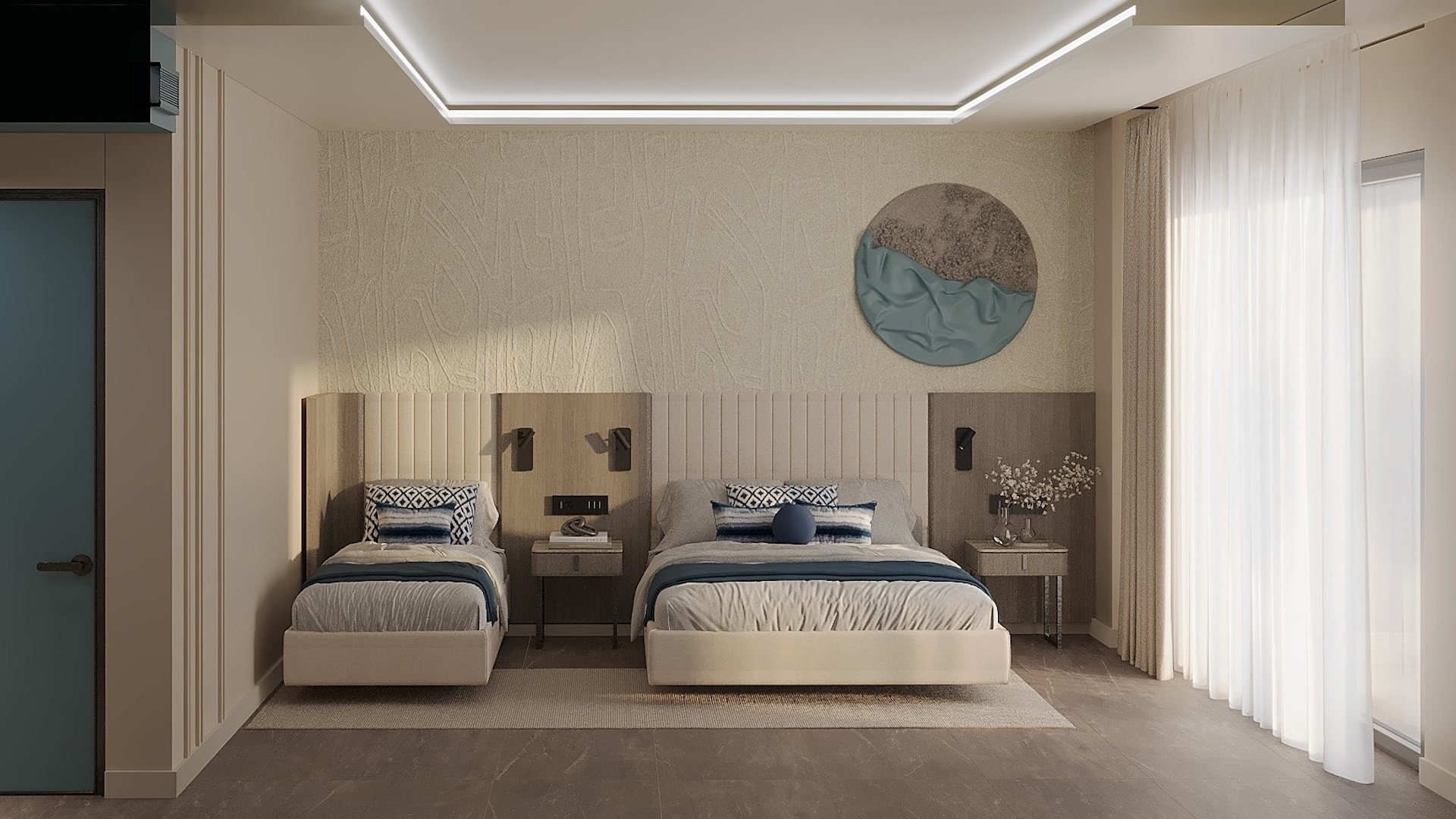  FAMILY ROOM (2 BEDROOMS 2 BATHROOMS) WITH JACUZZI	