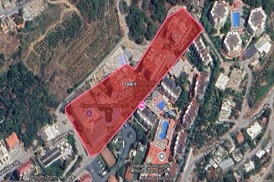 Alanya'daki Otel 346 Milyon TL Bedelle İcradan Satışa Çıkarıldı.