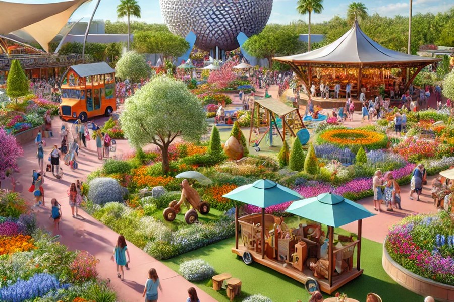 EPCOT, 2025 Çiçek ve Bahçe Festivali için Yeni Oyun Alanı ve Açık Hava Mutfaklarını Tanıttı.