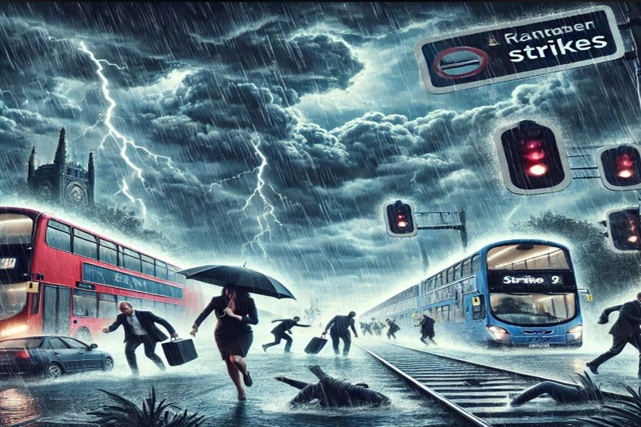 İngiltere’de Şiddetli Hava Koşulları ve Grevler Seyahati Etkiliyor