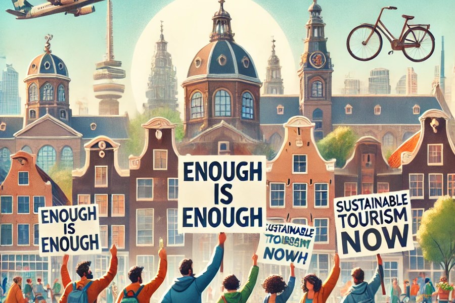 Turizm Protestoları Amsterdam'da Büyüyor