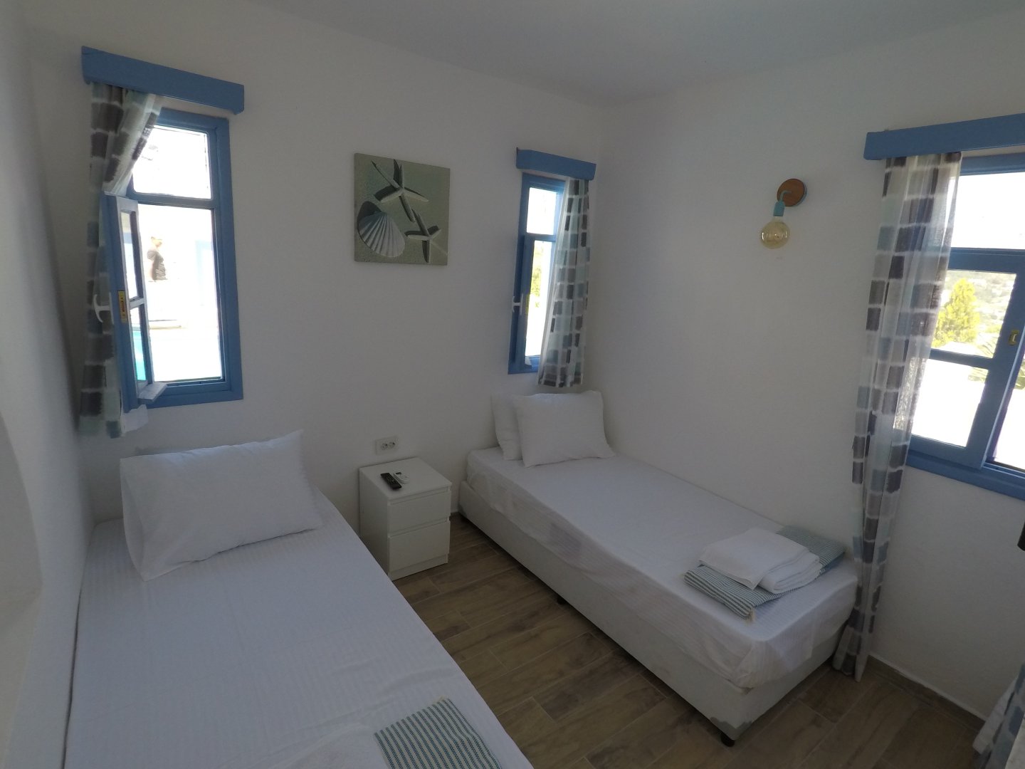 2 ayrı yataklı oda